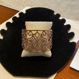 Lia Sophia Copper Tone Cuff Bracelet